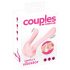 Couples Choice - nabíjací párový vibrátor s dvoma motorčekmi (svetlo ružový)