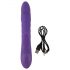 Smile Pearl - Rechargeable, Beaded, Clitoral Arm Thrusting Vibrator (Purple)