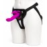 Happyrabbit Strap-On - Hase-förmiger anlegbarer Vibrator (lila)