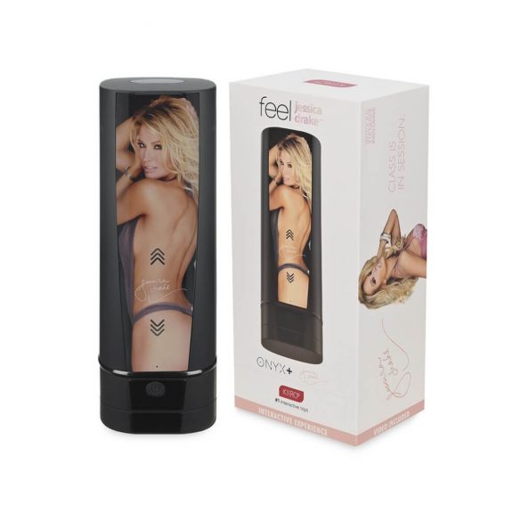 Kiiroo Onyx+ Experience con Jessica Drake - Masturbatore interattivo (nero)