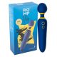 ROMP Flip Wand - Rechargeable, Waterproof Massage Vibrator (Blue)