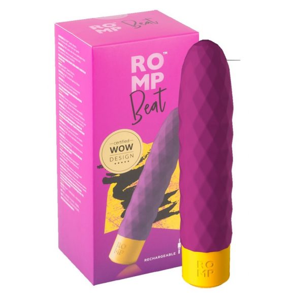 Vibrator cu baterie, rezistent la apă, ROMP Beat (mov)