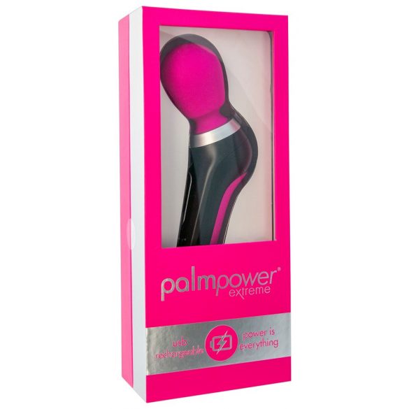 PalmPower Extreme Zauberstab - wiederaufladbarer Massage-Vibrator (Pink-Schwarz)