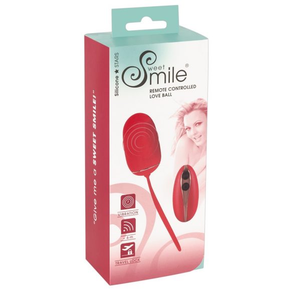 SMILE Love Ball - oeuf vibrant sans fil (rouge)