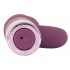 Vibrator G-spot cu stimulator clitoridian și acumulator - violet