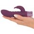 Vibrator G-spot cu stimulator clitoridian și acumulator - violet