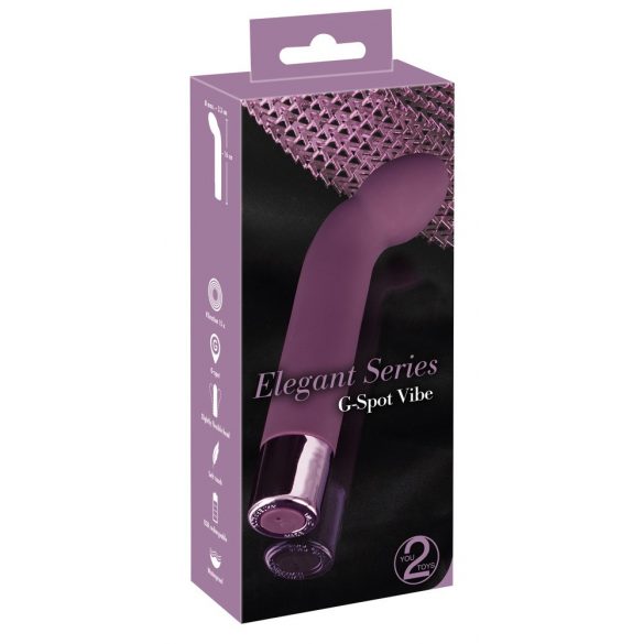 You2Toys Elegant G-spot - akumulators, ūdensizturīgs G-punkta vibrators (violets)