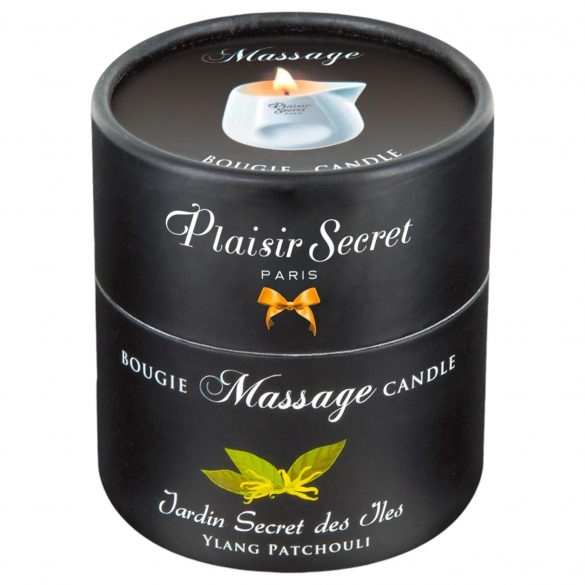 Plaisirs Secrets Ylang Patchouli - masāžas svece (80 ml)