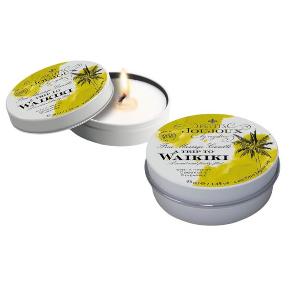 Petits Joujoux Waikiki - Massage Candle - Coconut-Pineapple (43ml)