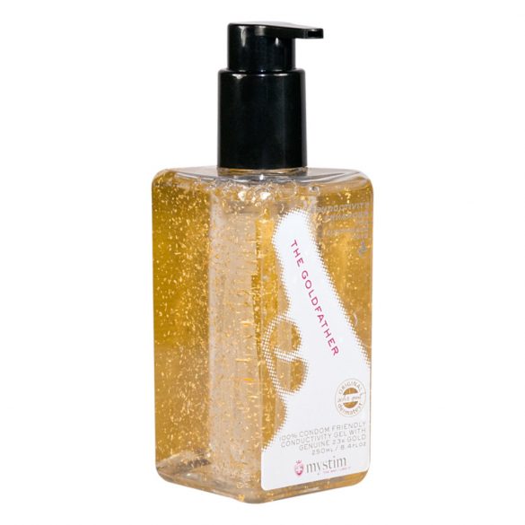 Lubrifiant pentru sex electro - Mystim 23k gold (250ml)