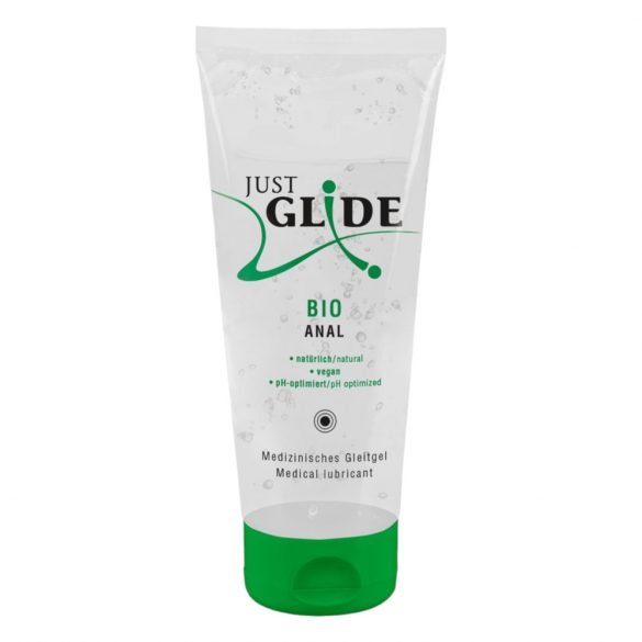 Just Glide Bio ANAL - veganiškas vandens pagrindo lubrikantas (200ml)