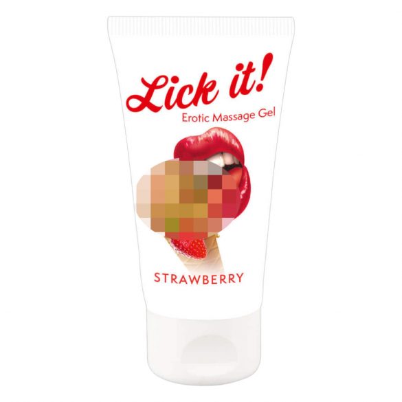 Leck es! - 2in1 essbarer Gleitmittel - Erdbeere (50ml)