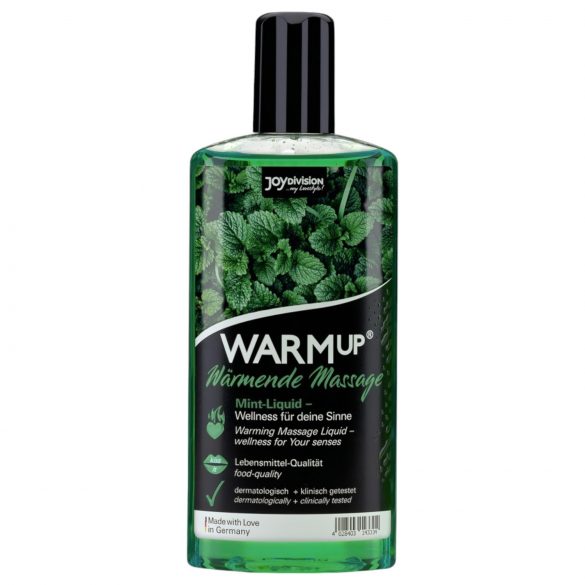 JoyDivision WARMup - Warming Massage Oil - Mint (150ml)