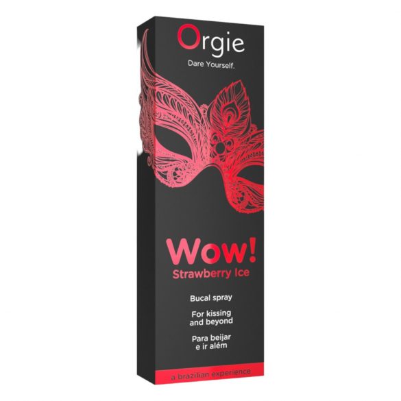 Orgie Wow Strawberry Ice - chladivý ústny sprej (10 ml)