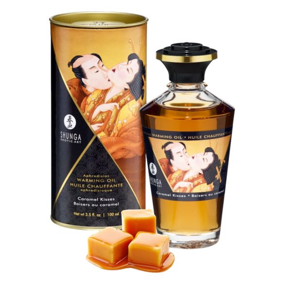 Shunga - uzsildošās masāžas eļļa - karamele (100ml)