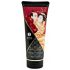 Shunga - masážní krém - jahoda (200 ml)