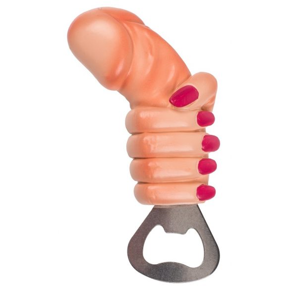 Penis grip goed - magnetische flesopener (natuur)