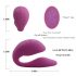 Cotoxo Cupid 2 - oplaadbare, draadloze paarvibrator (violet)