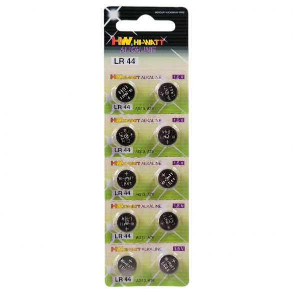 Button Batteries (LR44) - 10 pcs