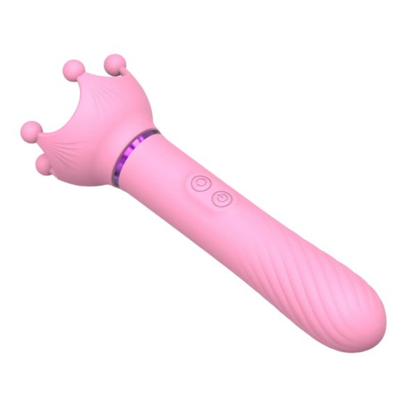 Sunfo - Vibromasseur rechargeable, rotatif et point G (rose)