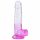 Sunfo - Suction Cup Realistic Dildo - 22cm (Clear-Purple)