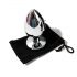 Sunfo - Metal Anal Plug with Gem (Silver-Purple)