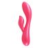 Vibratore Flessibile e Impermeabile con Stimolatore Clitorideo "Jessica Smart" (Rosa Metallizzato)