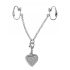 Gioiello Intimo Luccicante con Cuore Strassato (argento)