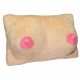 Coussin en peluche en forme de sein