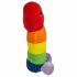 Pluche penis - 30 cm (regenboog)