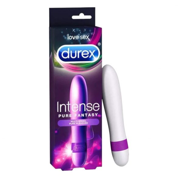 Durex Intense Pure Fantasy - tyčový vibrátor (biela)