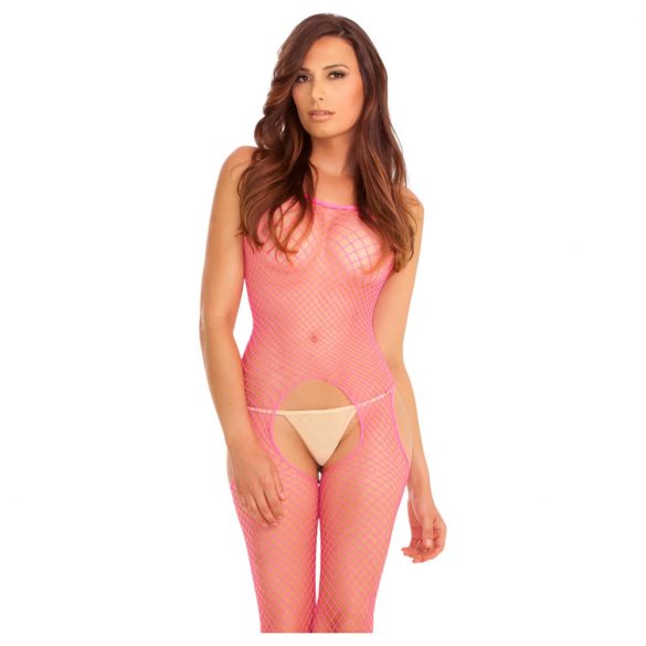 Rene Rofe - visnet catsuit (S-L) - roze