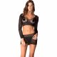 Rene Rofe - Two-Piece Mesh Dress (S-L) - Black