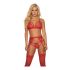 Suspender Lingerie Set (Red)