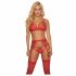 Suspender Lingerie Set (Red)