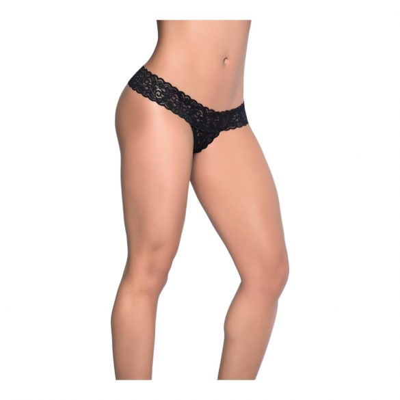 Open Thong (Black)