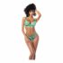 Mapalé - bloemen balconette bh en slip (turkoois) - L/XL