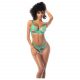 Mapalé - Strappy, Floral Bra and Panty Set (Turquoise)  - L/XL