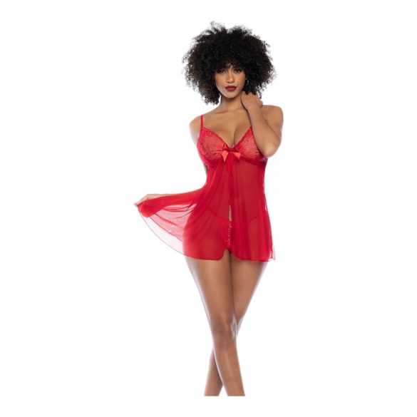 Mapalé - kanten babydoll en string (rood)