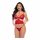 Mapalé - Set di lingerie a tre pezzi (rosso)