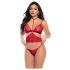 Mapale - 3-piece bra set (red)