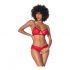 Mapalé - Bra and Open Panties (Red)  - L/XL