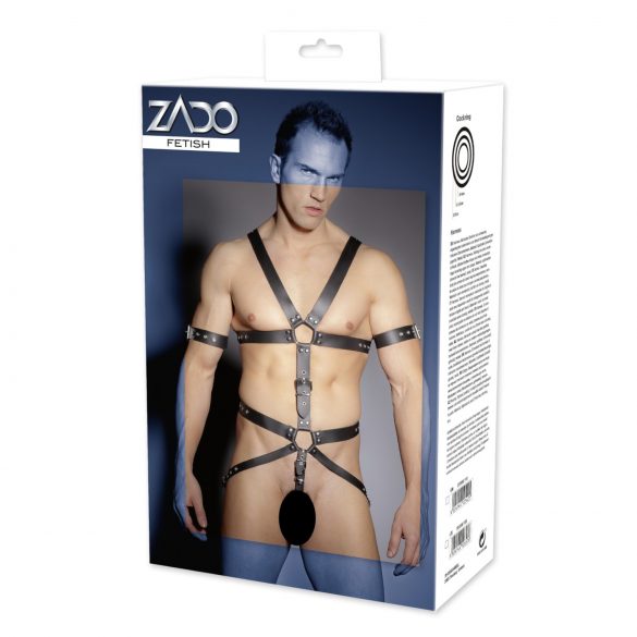 ZADO - Strappy Leather Body Harness - For Men