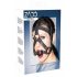 Maschera in pelle con morso gag ZADO (nera)