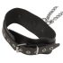 ZADO - Leather Neck-Wrist-Ankle Cuffs Set (Black)