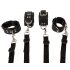 ZADO - Leather Bed Restraint Set (Black)