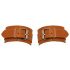 ZADO - Leather Wrist Cuffs (Brown)