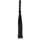 ZADO - Leather Whip with Wavy Handle (Black)