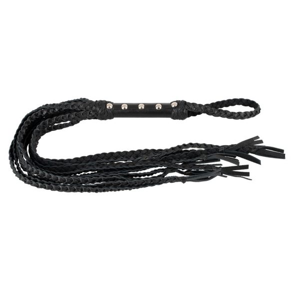 ZADO - 9 Strand Leather Whip (Black)