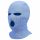 Balaclava - knitted face mask with 3 openings (blue)